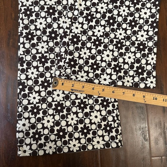 NWT MOTEL ROCKS Zoven Flare Trouser in Patchwork Daisy Brown - Picture 13 of 13